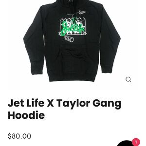 Black Hoodie with Green Graphic